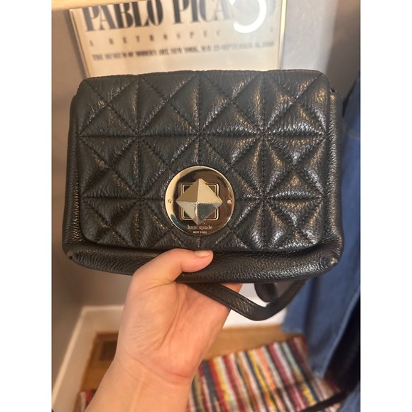 Kate Spade Quilted Black Crossbody - Picture 6 of 8